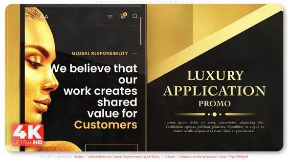 Golden Lux 应用程序促销Golden Lux App Promo-AE模板