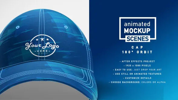 动画样机场景帽子模型Animated Mockup SCENES-AE模板