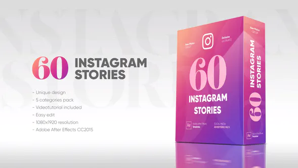 记录媒体电话邮政Modern Instagram Stories-AE模板