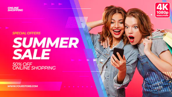 夏季促销季节性销售店铺销售购物Summer Sale Promo-AE模板