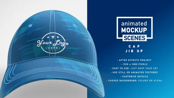 360 样机帽子卡车司机帽Cap Mockup Template Jib U-AE模板