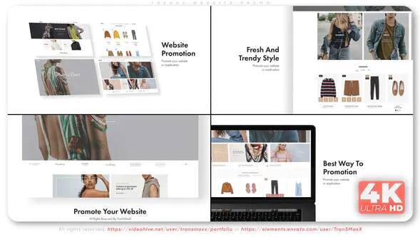 时尚网站促销Trendy Website Promo-AE模板
