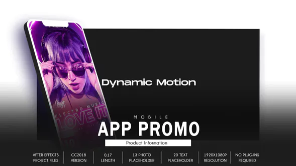 移动应用促销Mobile App Promo – Dynamic Fast B102-AE模板