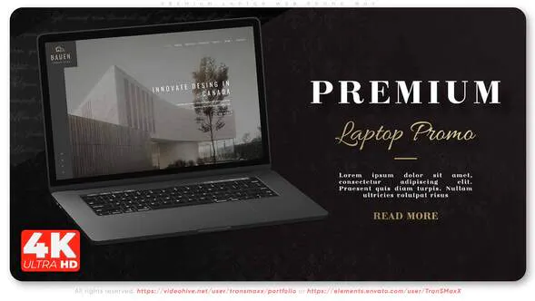 高级笔记本电脑网络促销 W05Premium Laptop Web Promo W05-AE模板