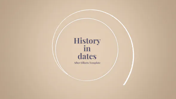 框架历史记忆照片复古History in Dates – History Memory-AE模板
