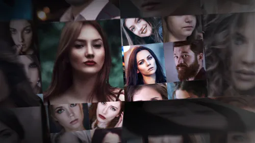 折叠照片纪念日生日Folding Photos Slideshow-AE模板