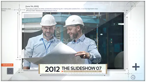 时间轴照片显示公司标题Timeline Slideshow-AE模板