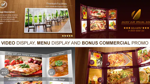 新餐厅介绍食物酒店光New Restaurant Presentation-AE模板