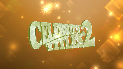 名人头衔 23d 标题闪烁Celebrity Titles 2-AE模板