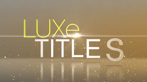 豪华头衔镜头光晕光3d Luxe Titles-AE模板