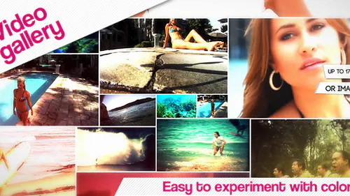 视频库生日商业派对相片Video Gallery-AE模板