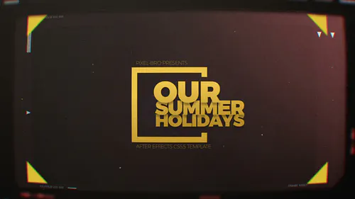 暑假电影乐趣特别活动夏天Summer Holidays-AE模板