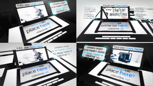 笔记本世界计算机公司业务创意展示Notebook world-AE模板