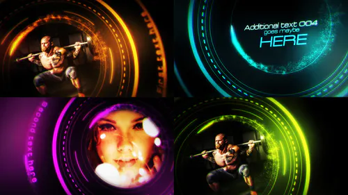 光圈商业电影光环粒子Light Circles-AE模板