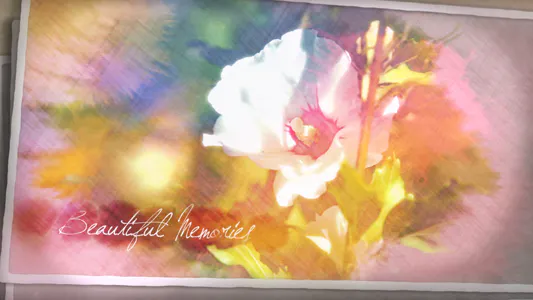 彩绘明信片水彩墨水飞溅旅行婚礼Painted Postcards-AE模板