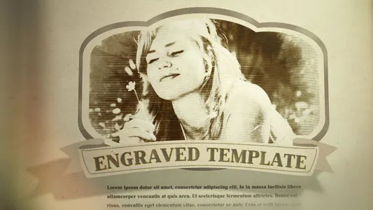 雕刻复古书丝带木头Engraved Vintage Book-AE模板