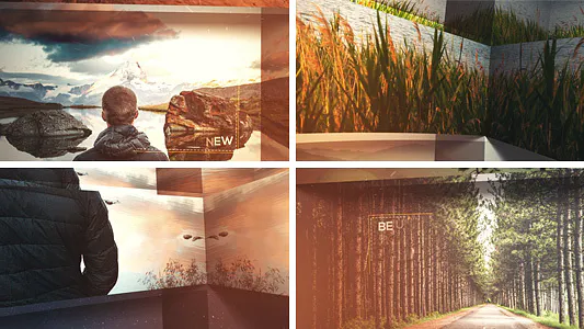 3D生产演示卷轴放映机Elegant 3D Slideshow-AE模板