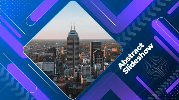 抽象背景半色调Abstract Slideshow-AE模板