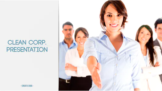 平面商业时间线Clean Corporate-AE模板