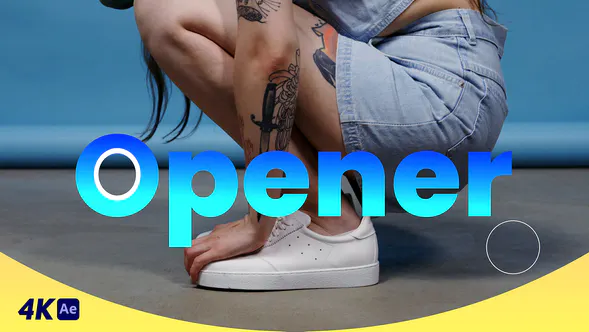 圆圈圆环照片开场Dynamic Slideshow-AE模板