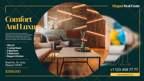 房地产促销室内展示Real Estate Promo-AE模板