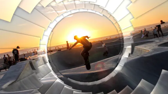 螺旋电影照片开场Spiral Slideshow-AE模板