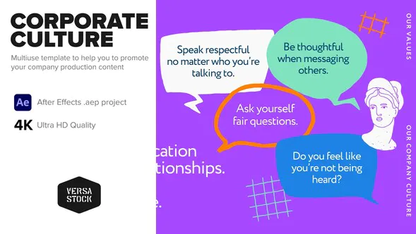 企业文化价值观图书介绍宣传片Corporate Culture Values Book Introduction Promo-AE模板