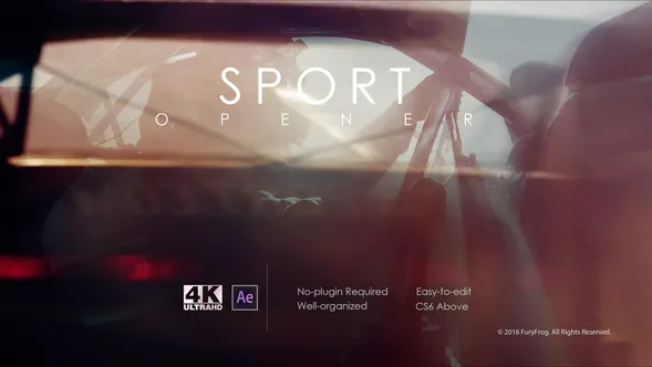 快速运动锦标赛宣传片Fast Sport Opener-AE模板