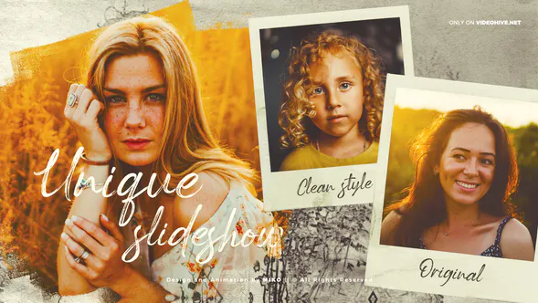 生日刷子卡通片孩子Slideshow-AE模板