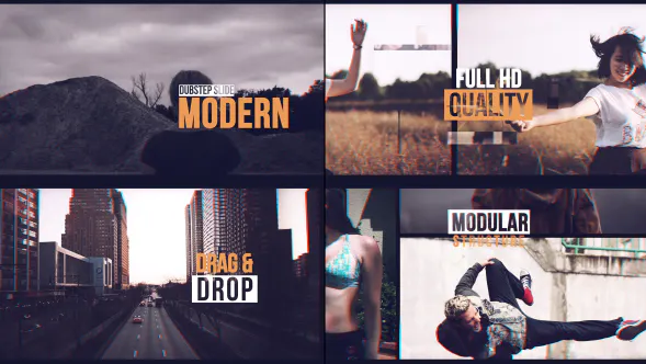 Dubstep 故障卷轴Dubstep Glitch Reel-AE模板