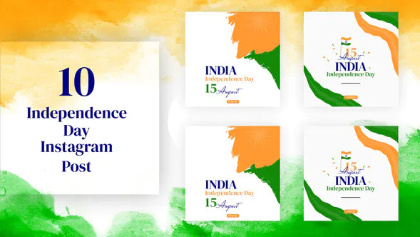 独立日社交媒体帖子Independence Day Social Media Post-AE模板