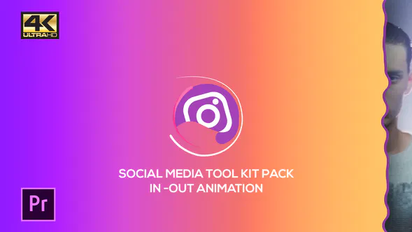 社交媒体包工具包| 适用于 Premiere Pro 的 MOGRTSocial Media Pack Toolkit-PR模板