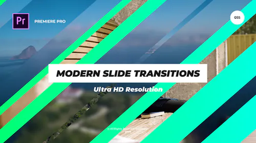Premiere Pro 的现代幻灯片过渡Modern Slide Transitions For Premiere Pro-PR模板