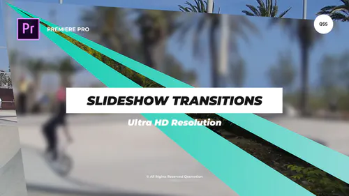 Premiere Pro 的影片过渡Slideshow Transitions For Premiere Pro-PR模板