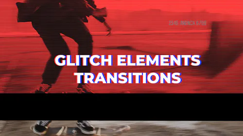 故障元素过渡Glitch Elements Transitions-PR模板