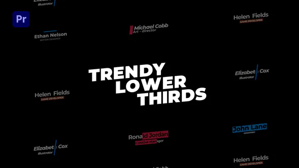 文本头衔动画Social MediaText-PR模板