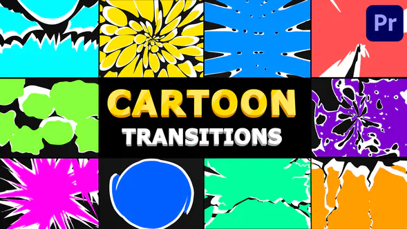 手绘液体卡通过渡 | Premiere Pro MOGRT-PR模板