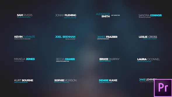 标识头衔排版TitlesTypography-PR模板