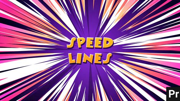 速度线背景| 基本图形Speed Lines Backgrounds | Essential Graphics-PR模板