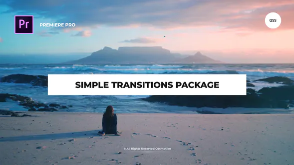 Premiere Pro 的简单过渡包Simple Transitions Package For Premiere Pro-PR模板
