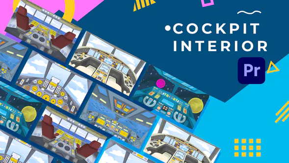 驾驶舱内部动画| Premiere Pro MOGRT-PR模板