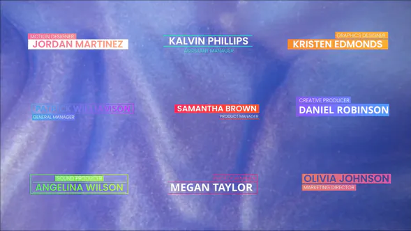 彩色文字标题ColorFul title-PR模板