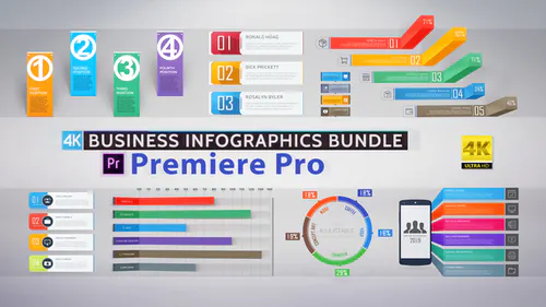 商业信息图表包 – PremierePro Business Infographics Bundle-PR模板
