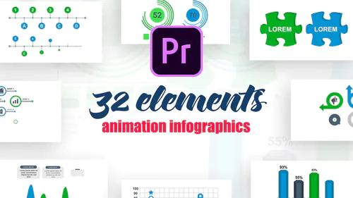 Premiere Pro 的信息图表 Vol.17 Infographics-PR模板