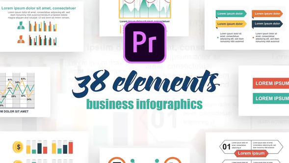 Premiere Pro 的信息图表 Vol.21 Infographics-PR模板
