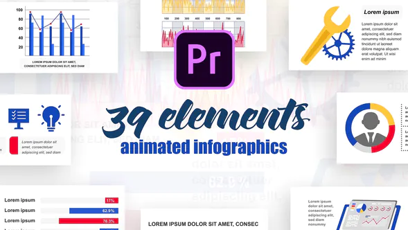 Premiere Pro 的信息图表 Vol.23 Infographics-PR模板