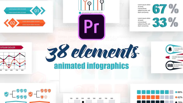 Premiere Pro 的信息图表 Vol.24 Infographics-PR模板