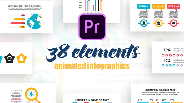 Premiere Pro 的信息图表 Vol.27 Infographics-PR模板