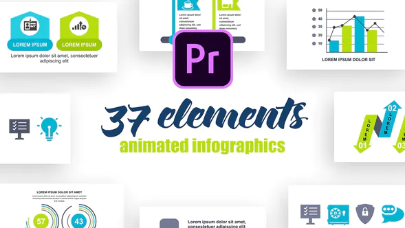 Premiere Pro 的信息图表 Vol.26 Infographics-PR模板