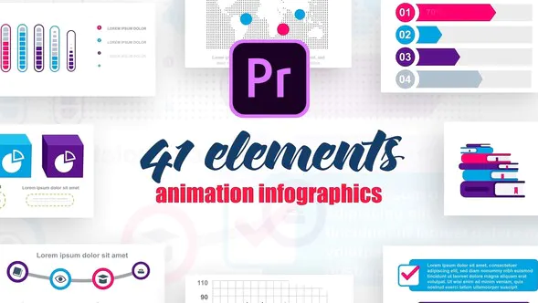 Premier Pro 的信息图表 Vol.8Infographics-PR模板
